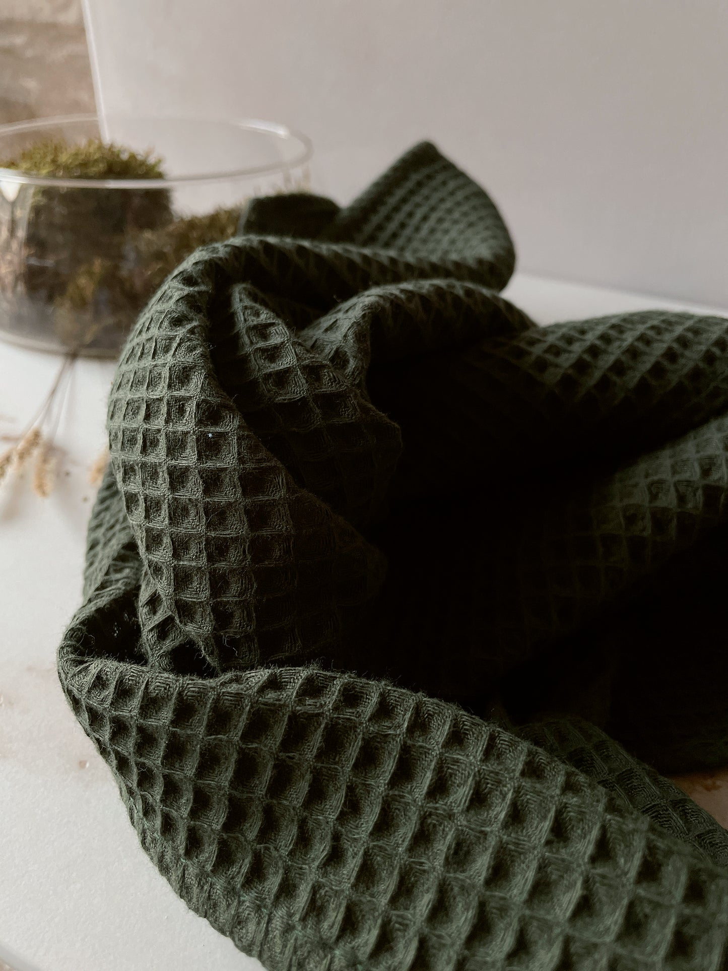 Linge de cuisine en nid d'abeille