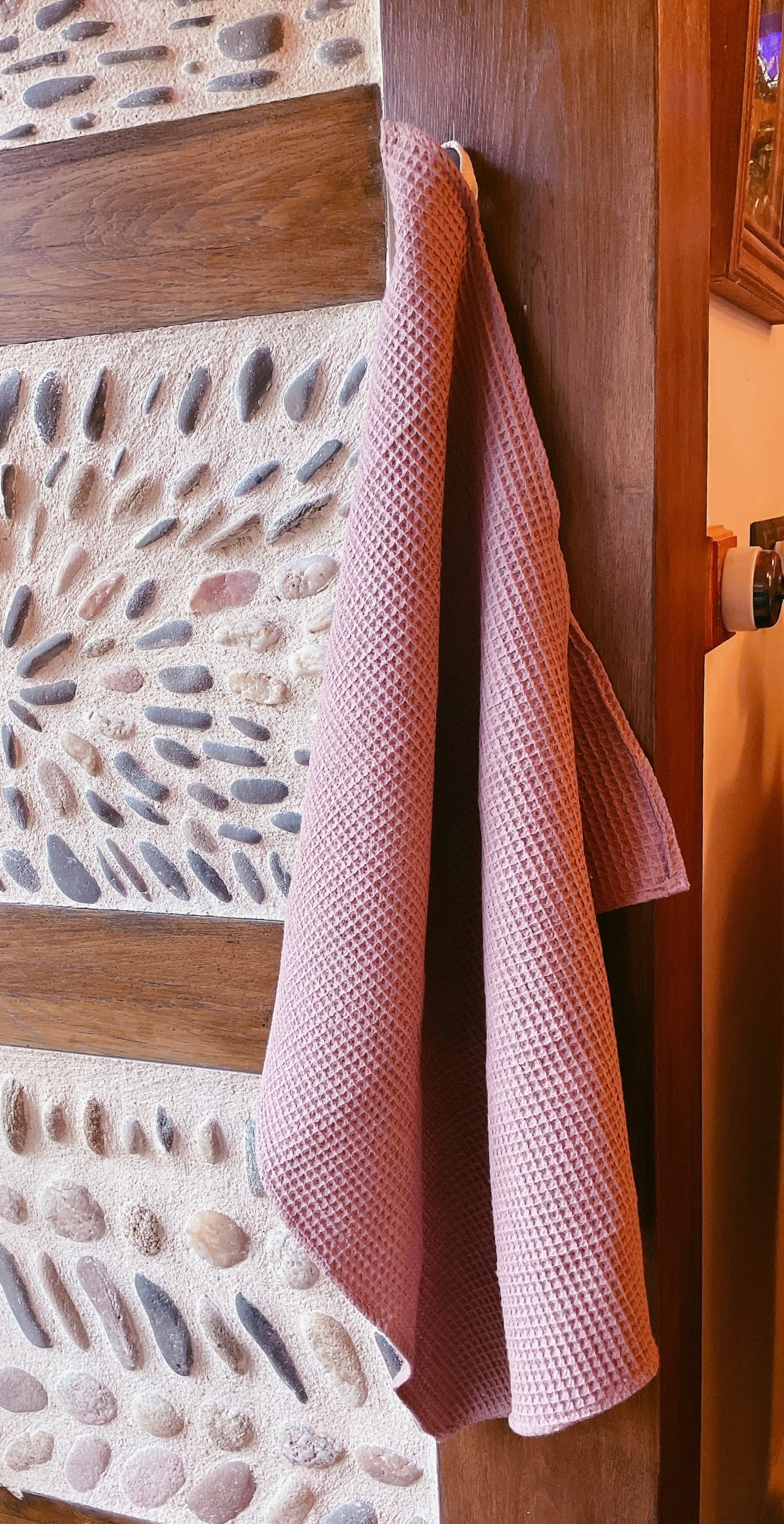 Linge de cuisine en nid d'abeille