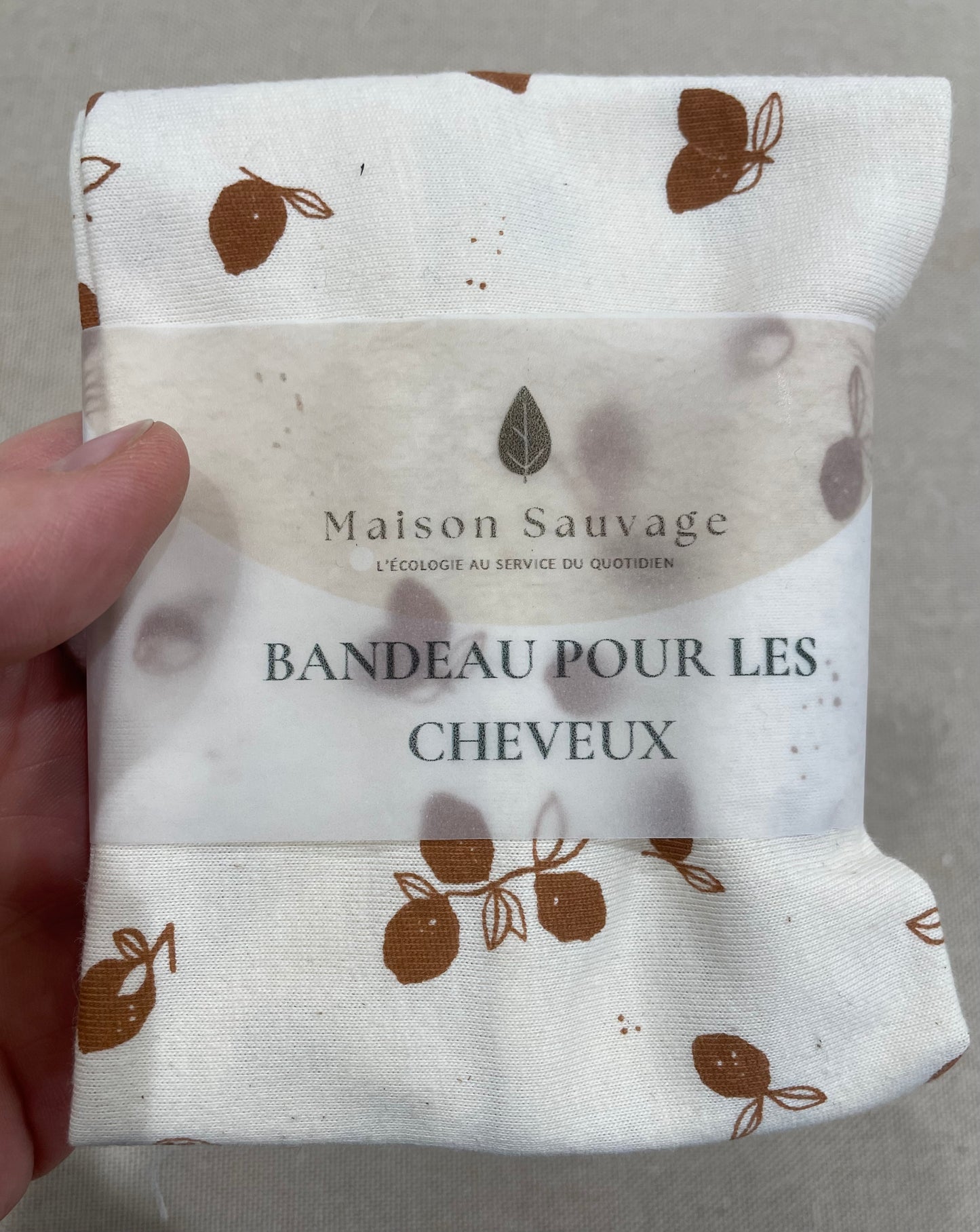 Bandeau pour les cheveux en coton bio - taille enfant et taille adulte