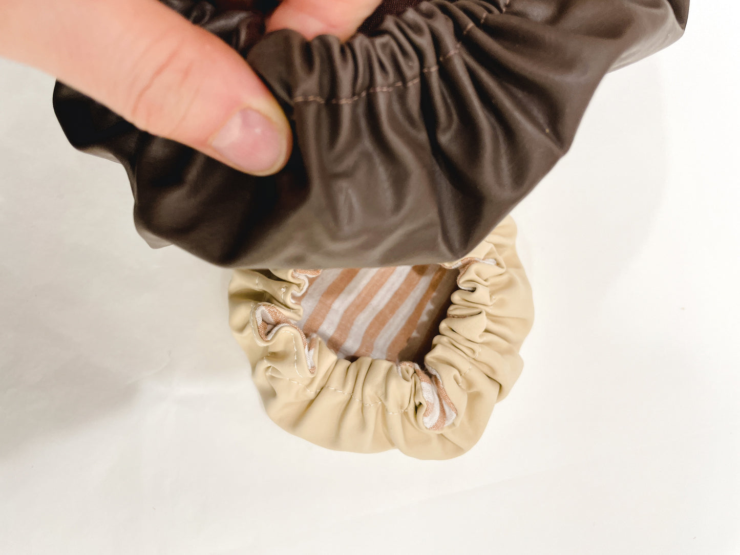 Les uniques - Charlottes 100% coton bio doublées d'un coton bio enduit à base d'eau