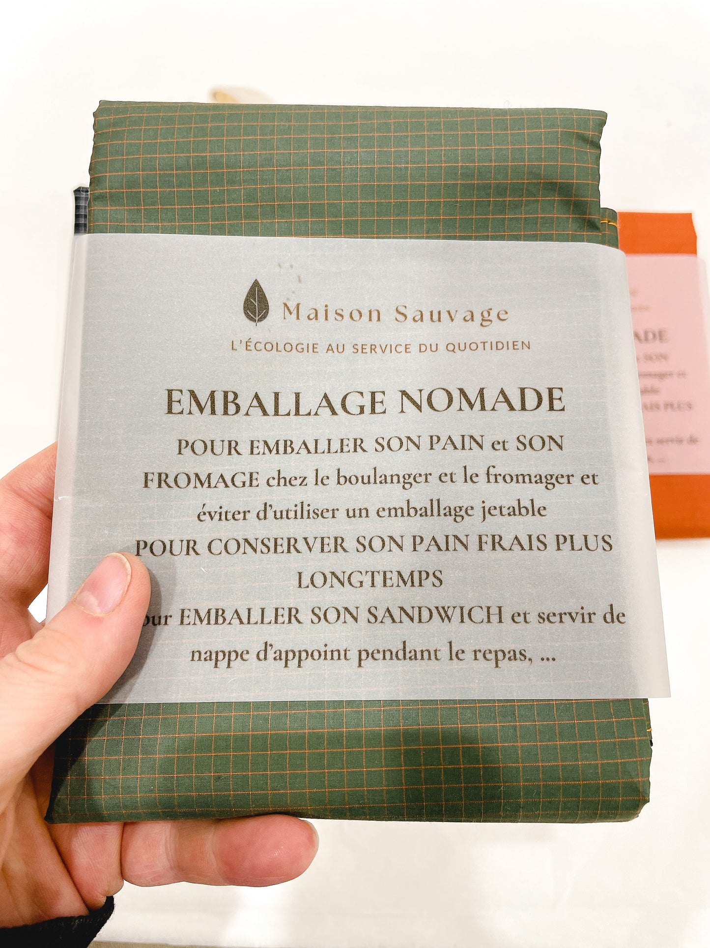 Emballage nomade pour sandwich et pain