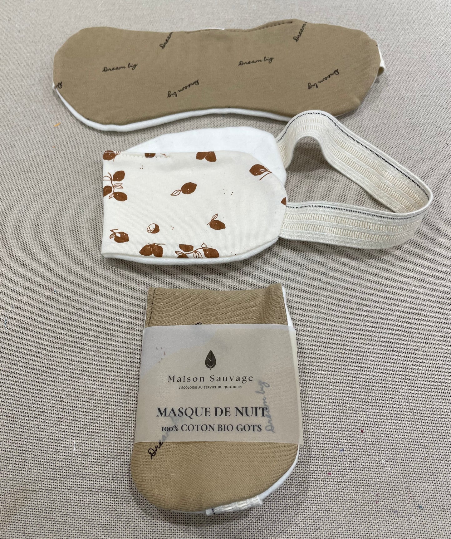 Nachtmaske aus Bio-Baumwolle