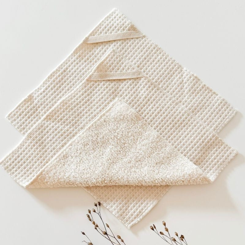 Organic cotton multi-purpose wipe x 2